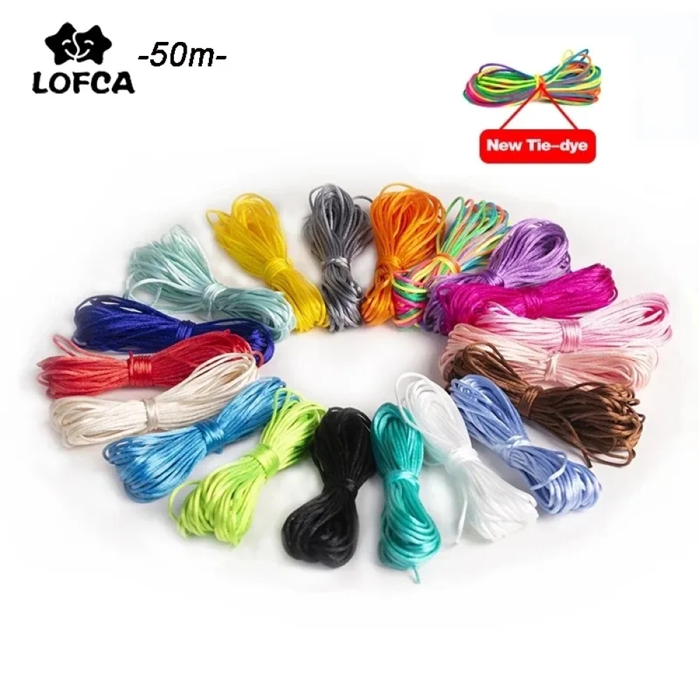 Ribbon Wired Satin - 1.5mm Pacifier Clip Chain DIY Nylon