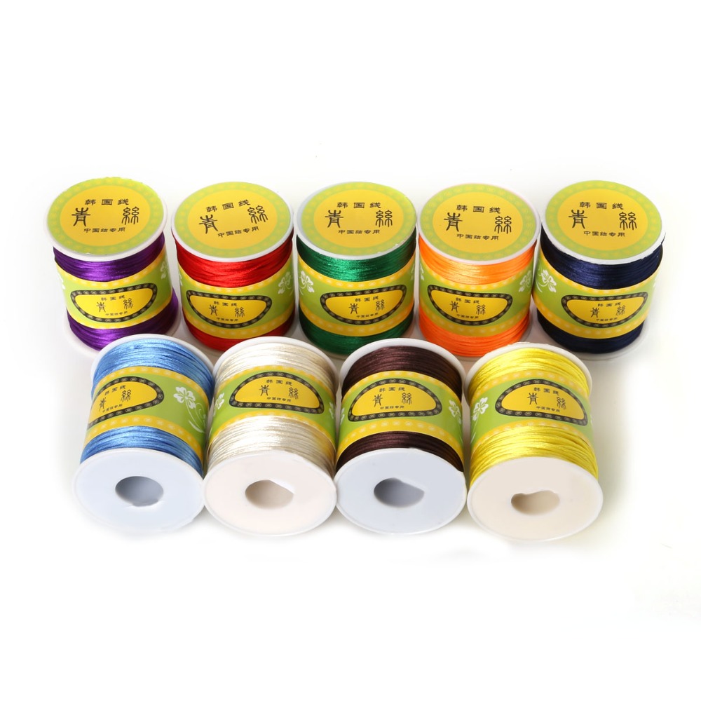 1.5mm 70M/roll Nylon Cord Sati - Ribbon Wired Satin ulasan dan harga