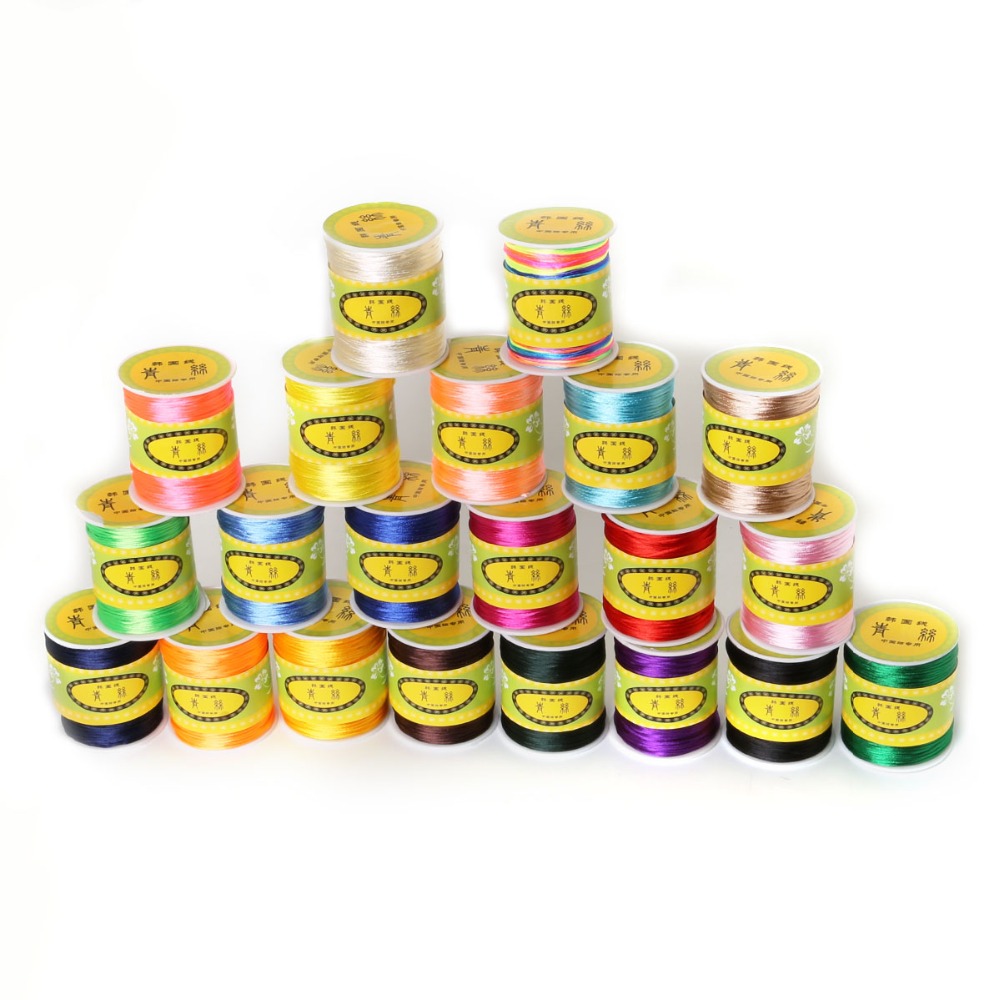 1.5mm 70M/roll Nylon Cord Sati - Ribbon Wired Satin ulasan dan harga