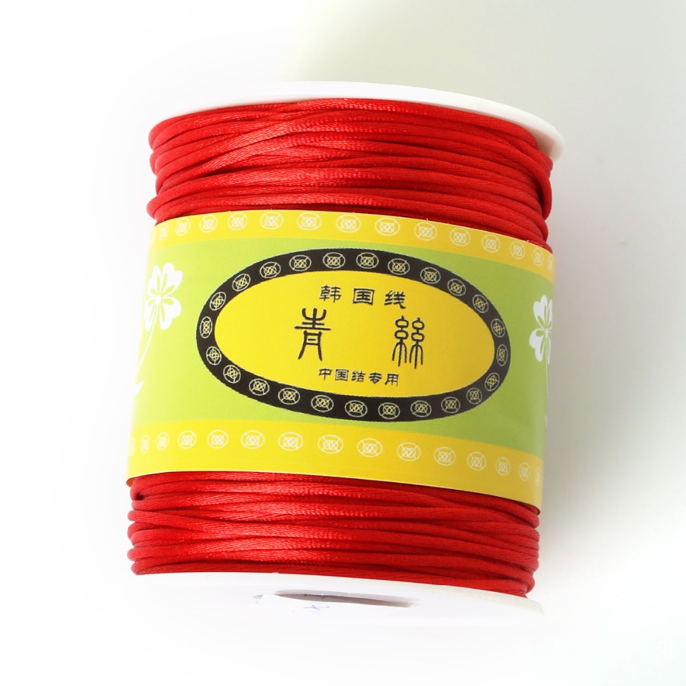 1.5mm 70M/roll Nylon Cord Sati - Ribbon Wired Satin ulasan dan harga