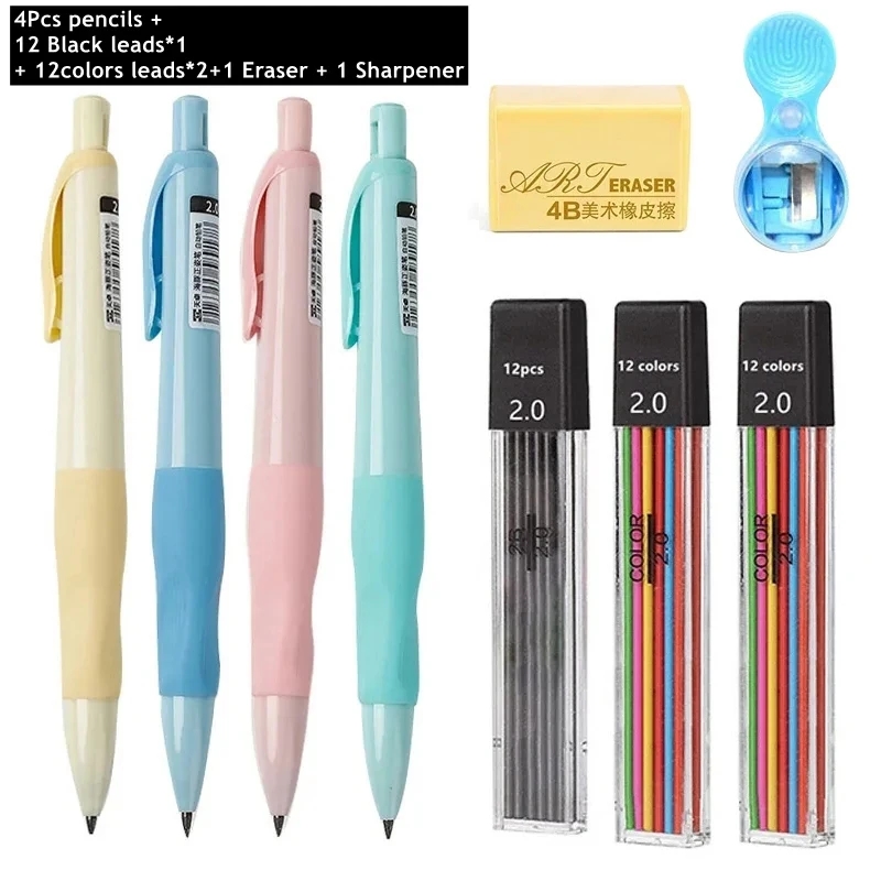Mechanical Pencil Set 2.0mm HB - Staedtler Pencil Lumocolor ulasan dan harga