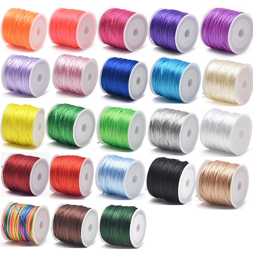 1.5mm Crafts Satin Rattail Cor - Ribbon Wired Satin ulasan dan harga
