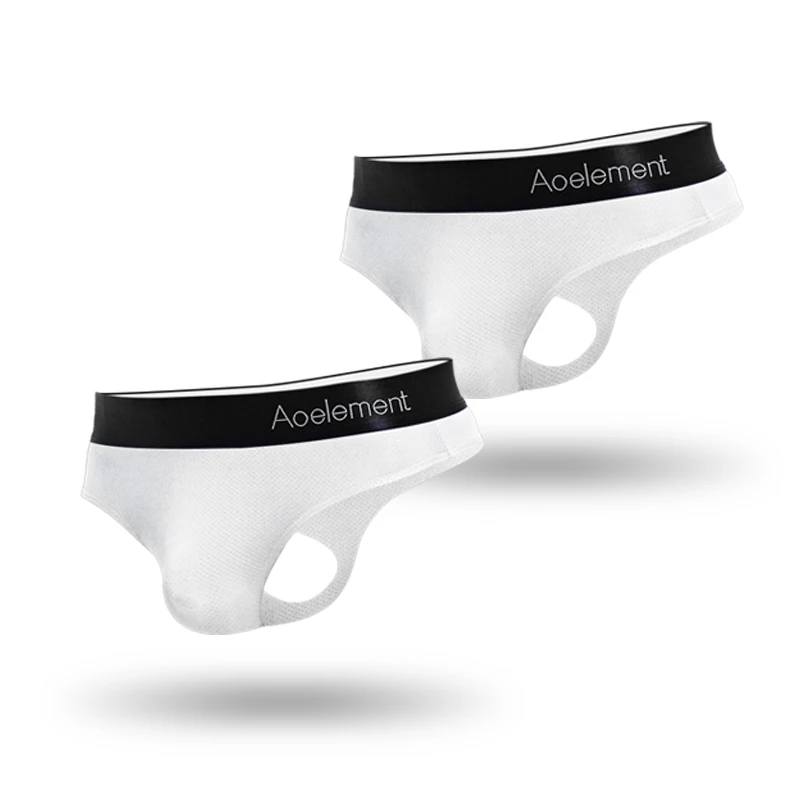 2PCS Men's low-waist solid-col - Ribbon Wired Satin ulasan dan harga